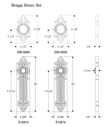 Rocky Mountain Briggs Entry Set 2 3/8″ x 10″